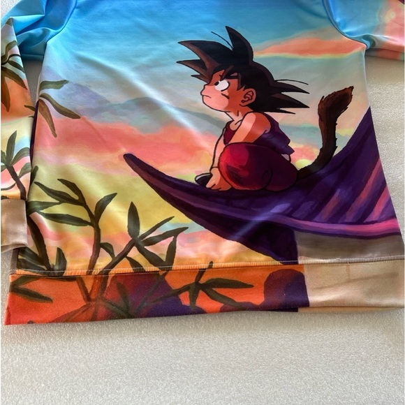 DragonBall Z-Goku-Mens Crewneck Pullover-Sweatshrt-Double Sided-Video Game-Anime - Picture 14 of 14